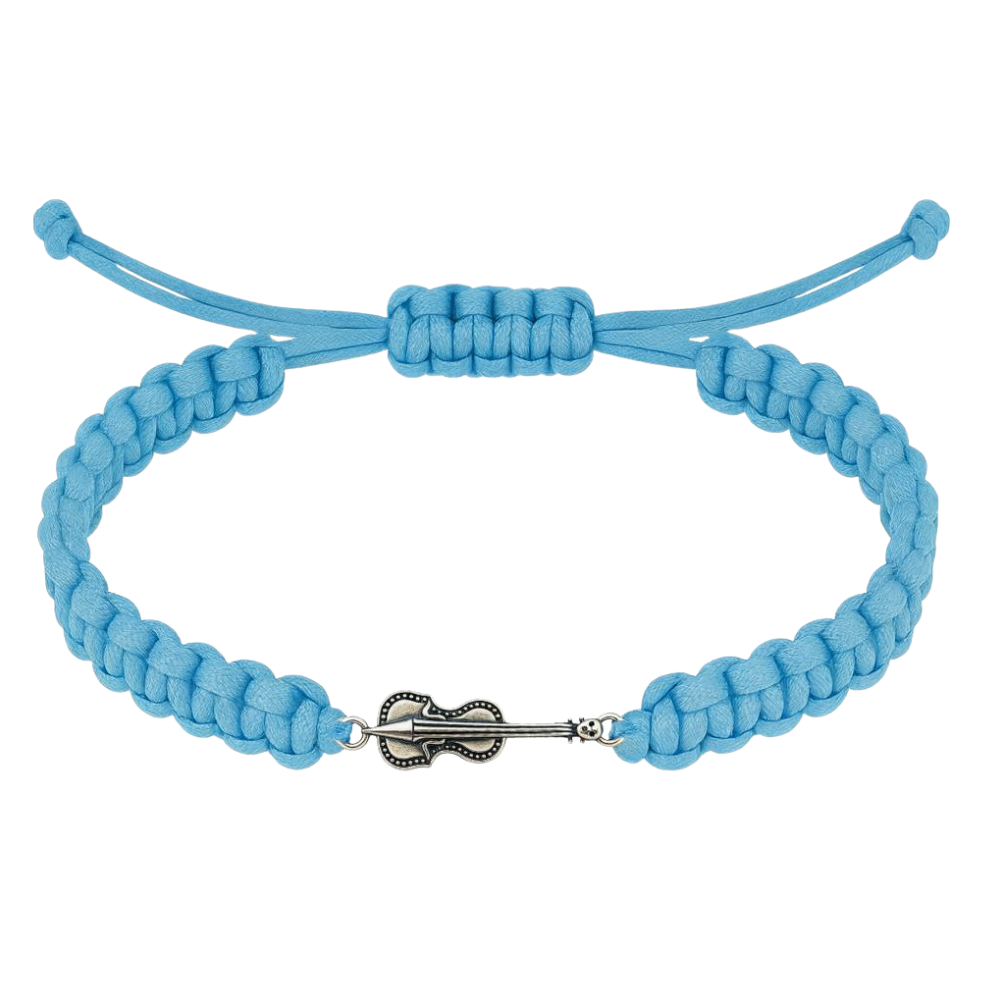 Violin Adjustable Rope Bracelet - Pick Color