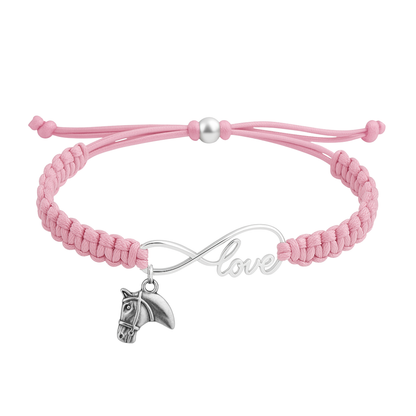 Horse Infinity Rope Bracelet - Pick Charm