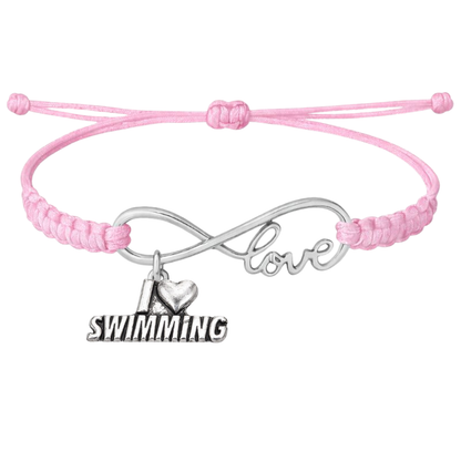 Swimming Adjustable Rope Bracelet - Pick Charm