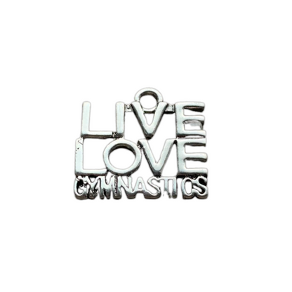 Live Love Gymnastics Charm