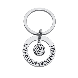 Live Love Volleyball Keychain