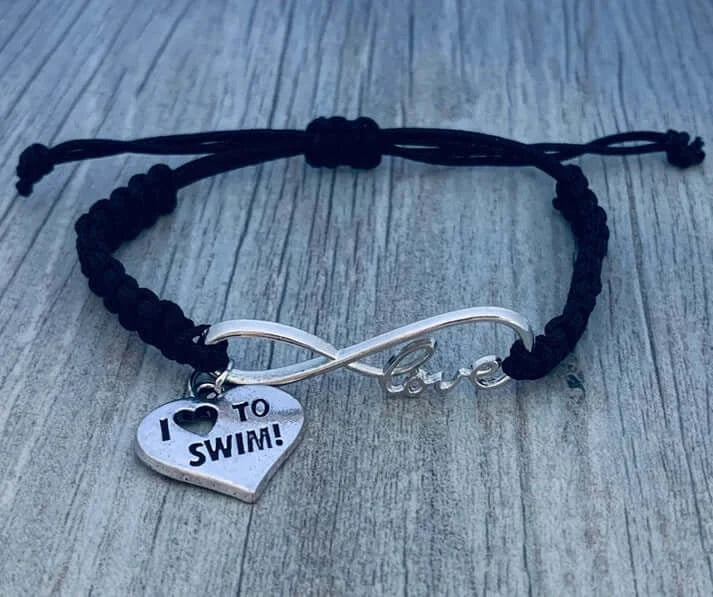 Swimming Adjustable Rope Bracelet - Pick Charm