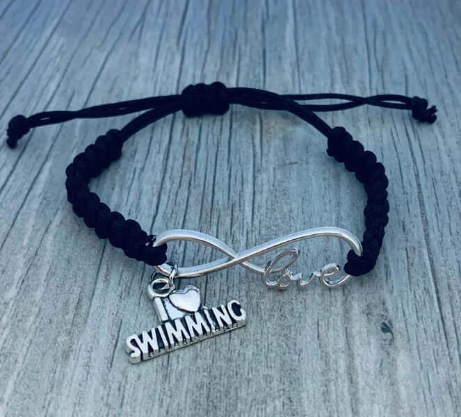 Swimming Adjustable Rope Bracelet - Pick Charm