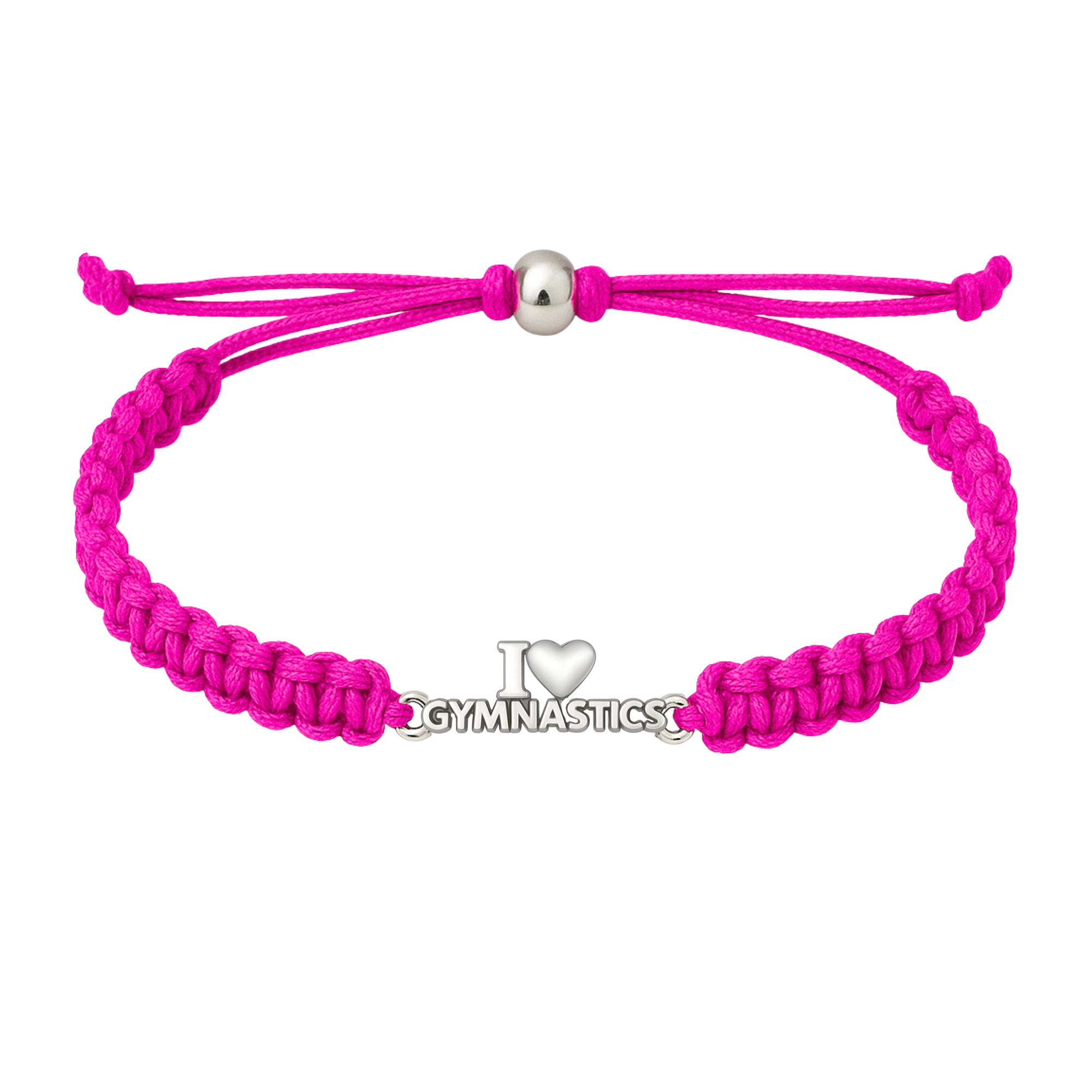 Love Gymnastics Adjustable Rope Bracelet - Pick Colors