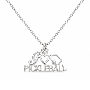 Love Pickleball Charm Necklace