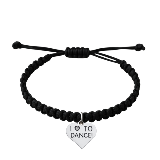 Love to Dance Adjustable Rope Bracelet