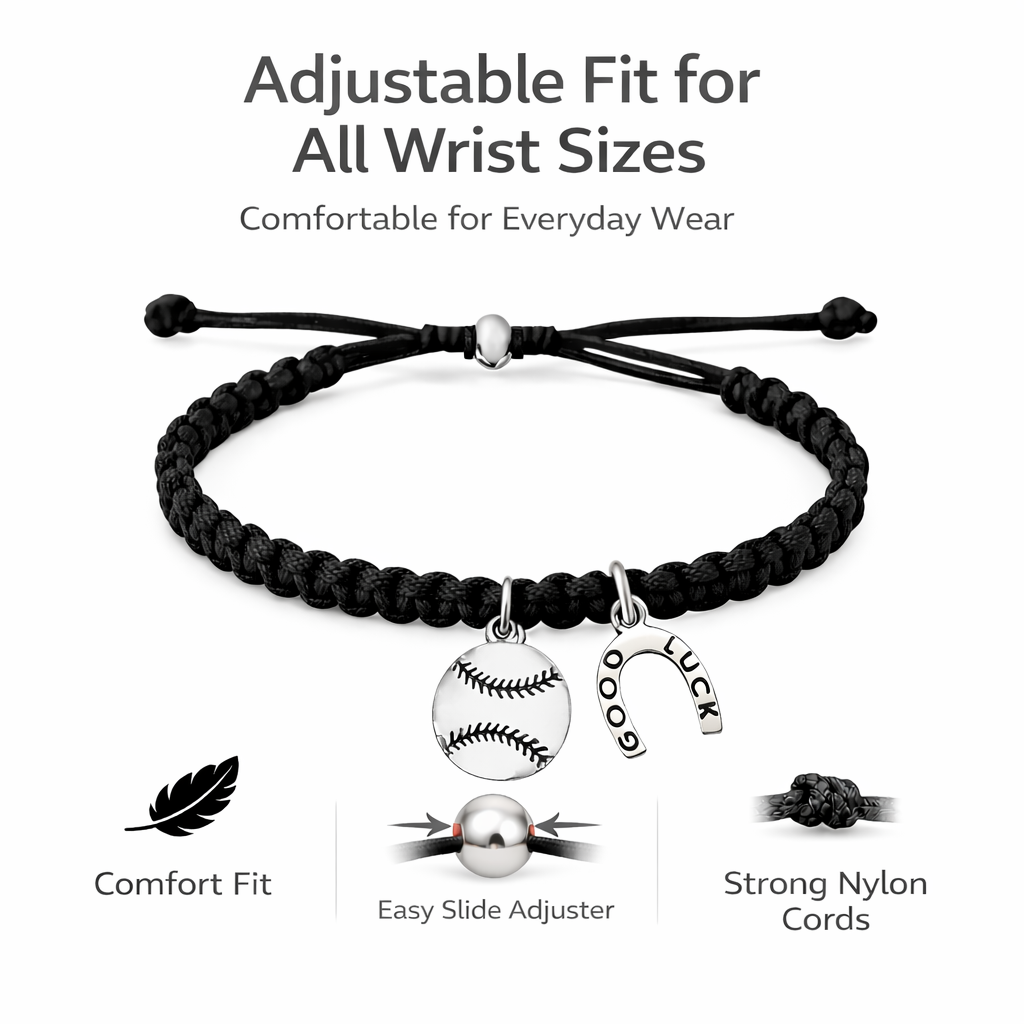 Sports Lucky Horseshoe Rope Bracelet