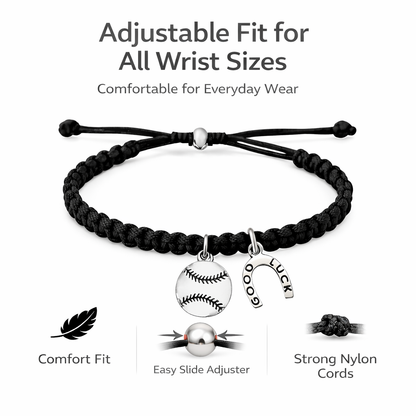 Sports Lucky Horseshoe Rope Bracelet