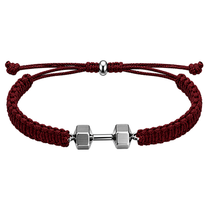 Dumbbell Adjustable Rope Bracelet