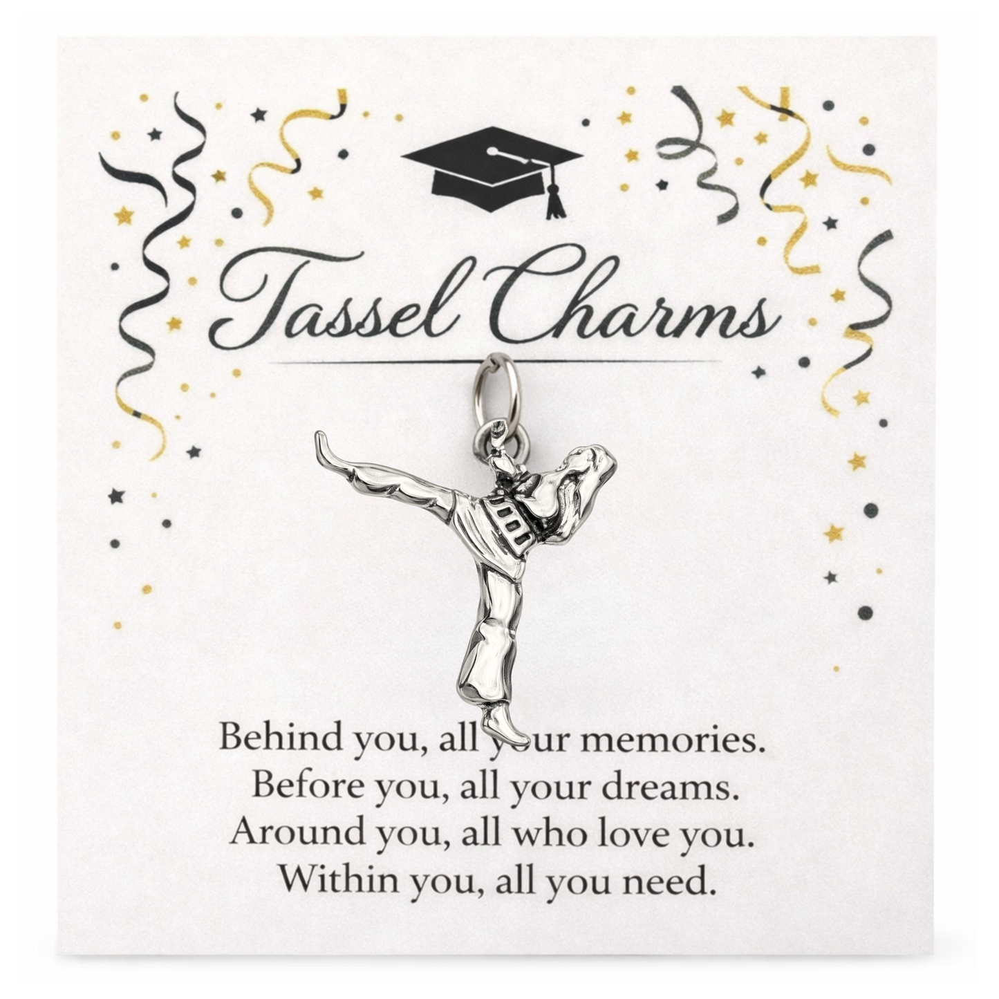 Martial Arts Graduation Tassel Charm