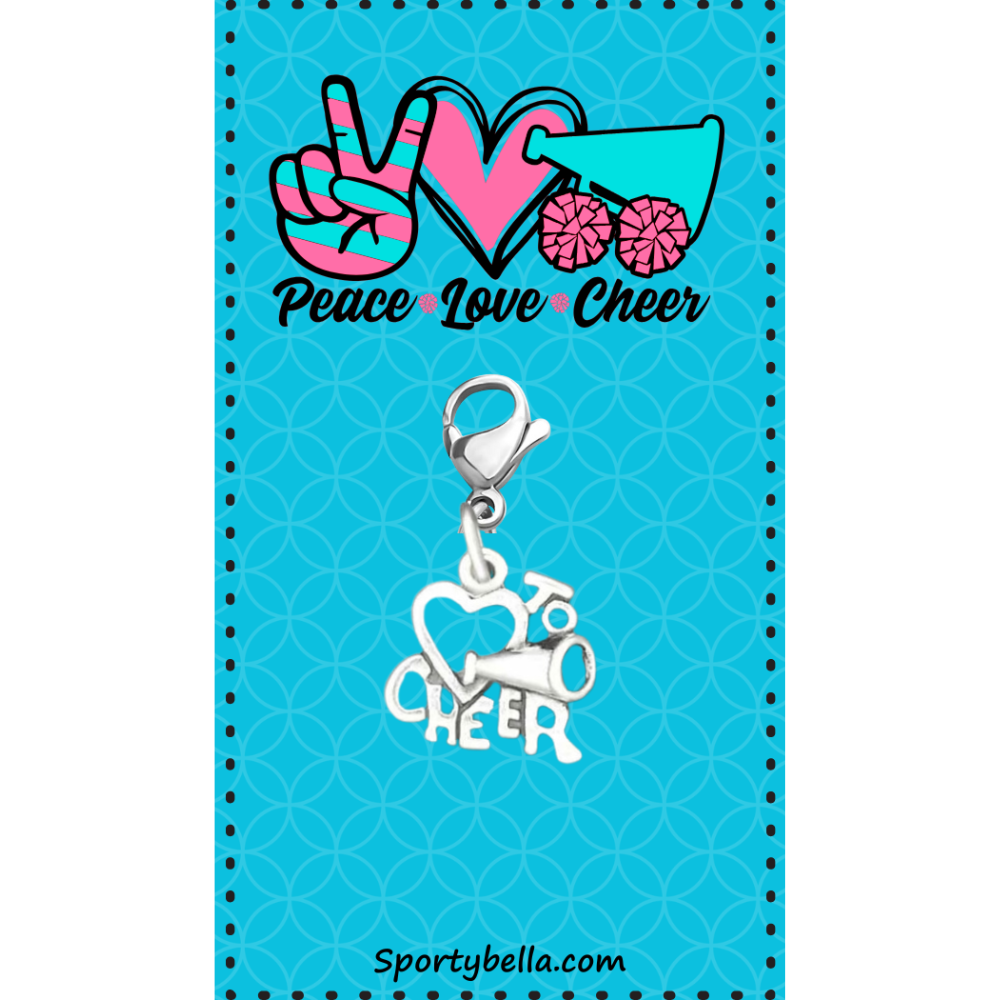 Love Cheer Clip On Zipper Pull