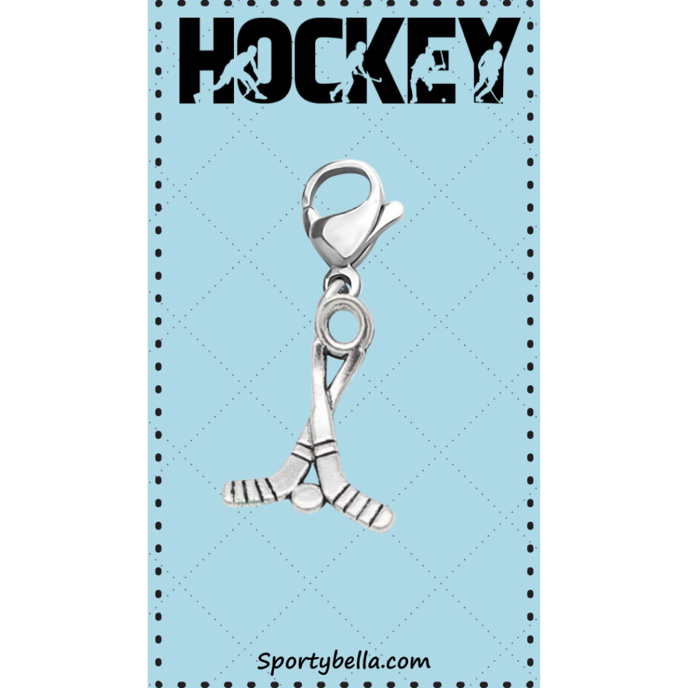 Ice Hockey Clip On Zipper Pull