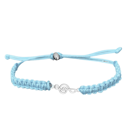 Music Note Rope Bracelet - Pick Color