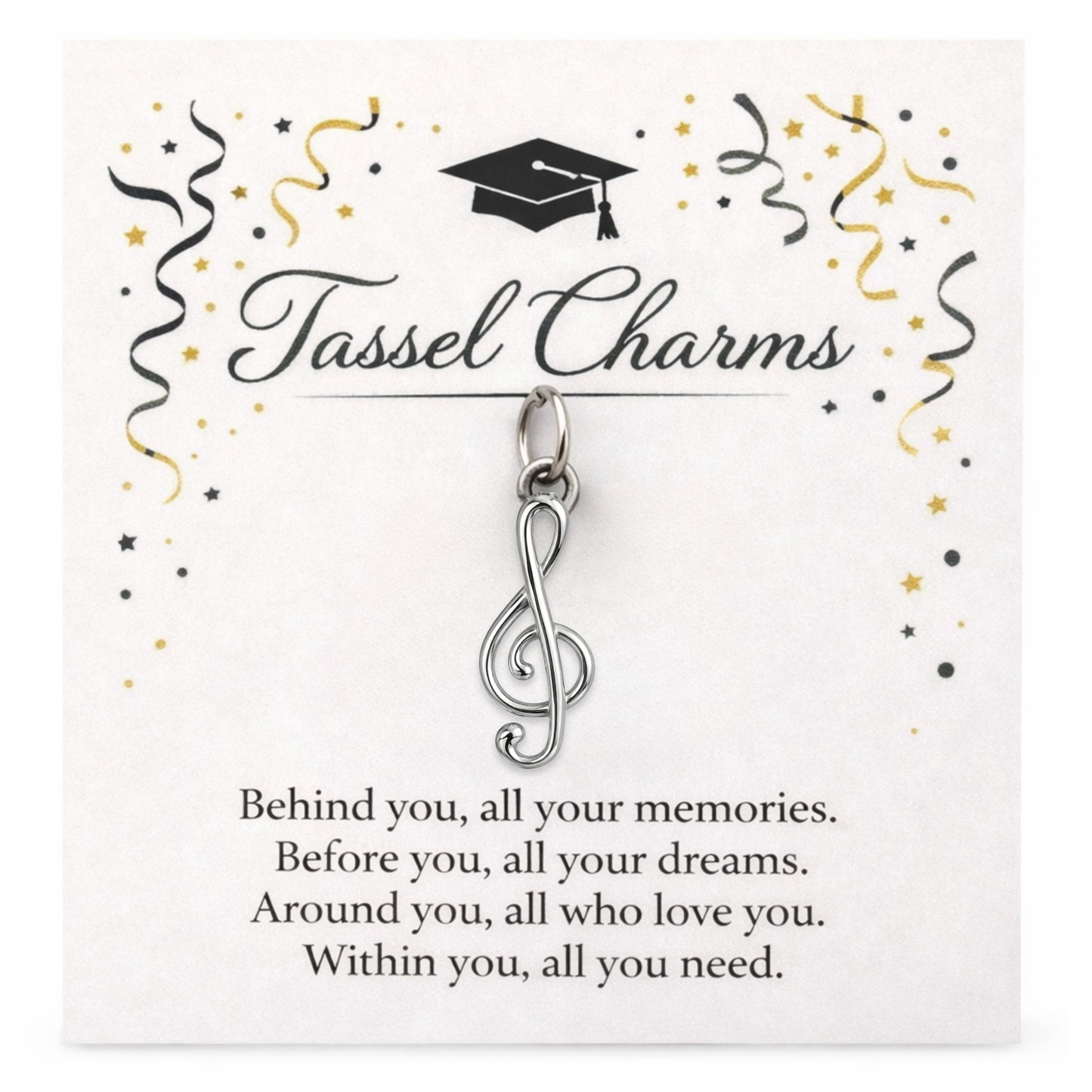 Music Graduation Tassel Charm