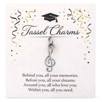 Music Graduation Tassel Charm
