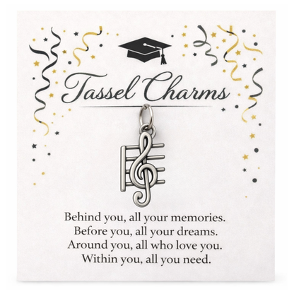 Music Graduation Tassel Charm