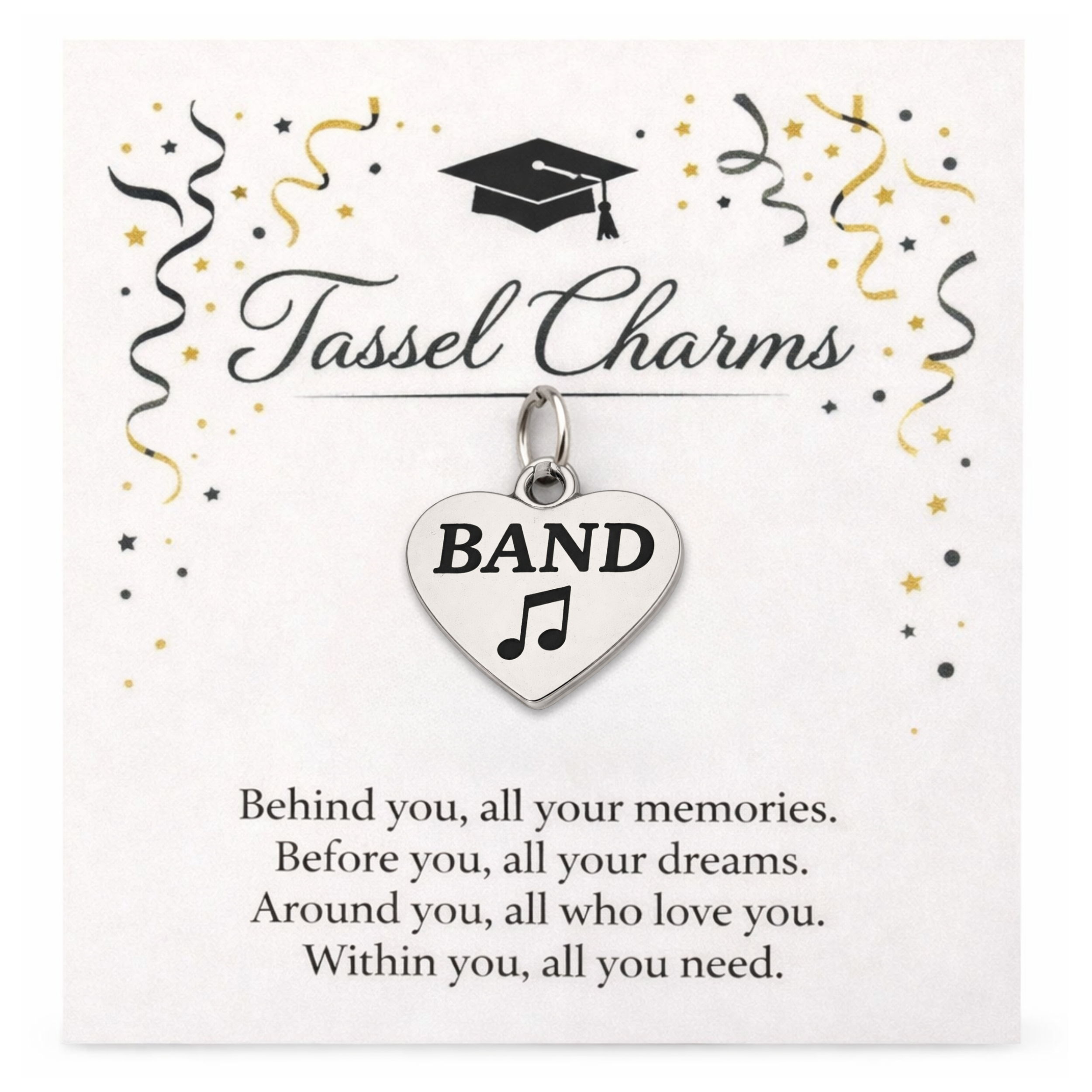 Music Graduation Tassel Charm