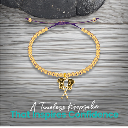 Lacrosse Double Stick Adjustable Beaded Charm Bracelet