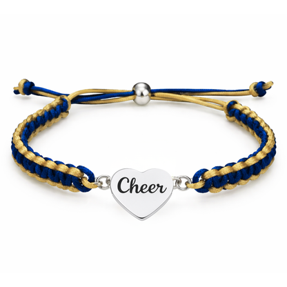 Cheer Multi Colored Rope Bracelet - Pick Colors