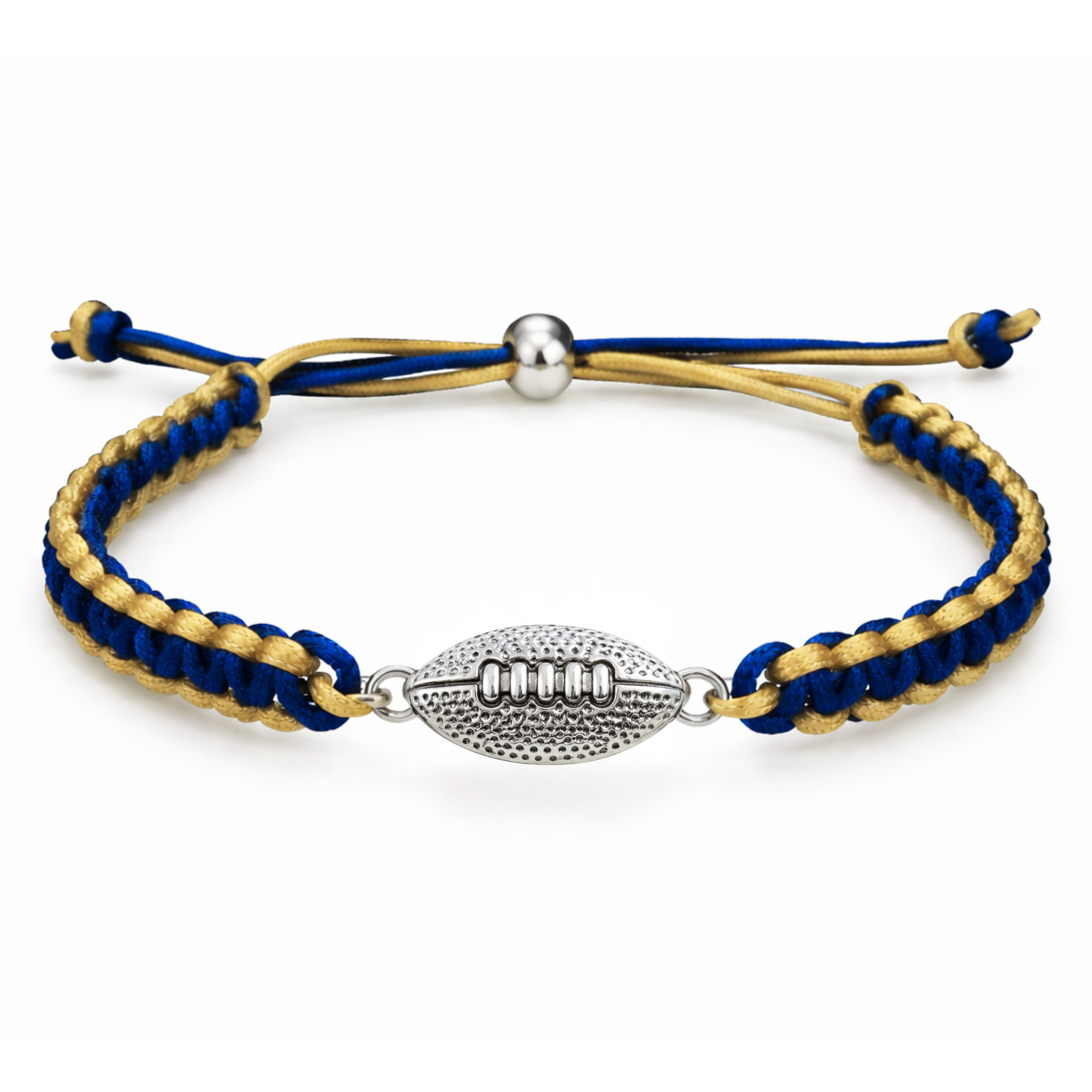 Multi Colored Football Rope Bracelet - Pick Color