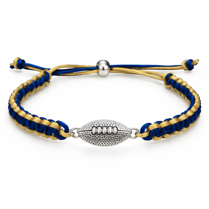 Multi Colored Football Rope Bracelet - Pick Color