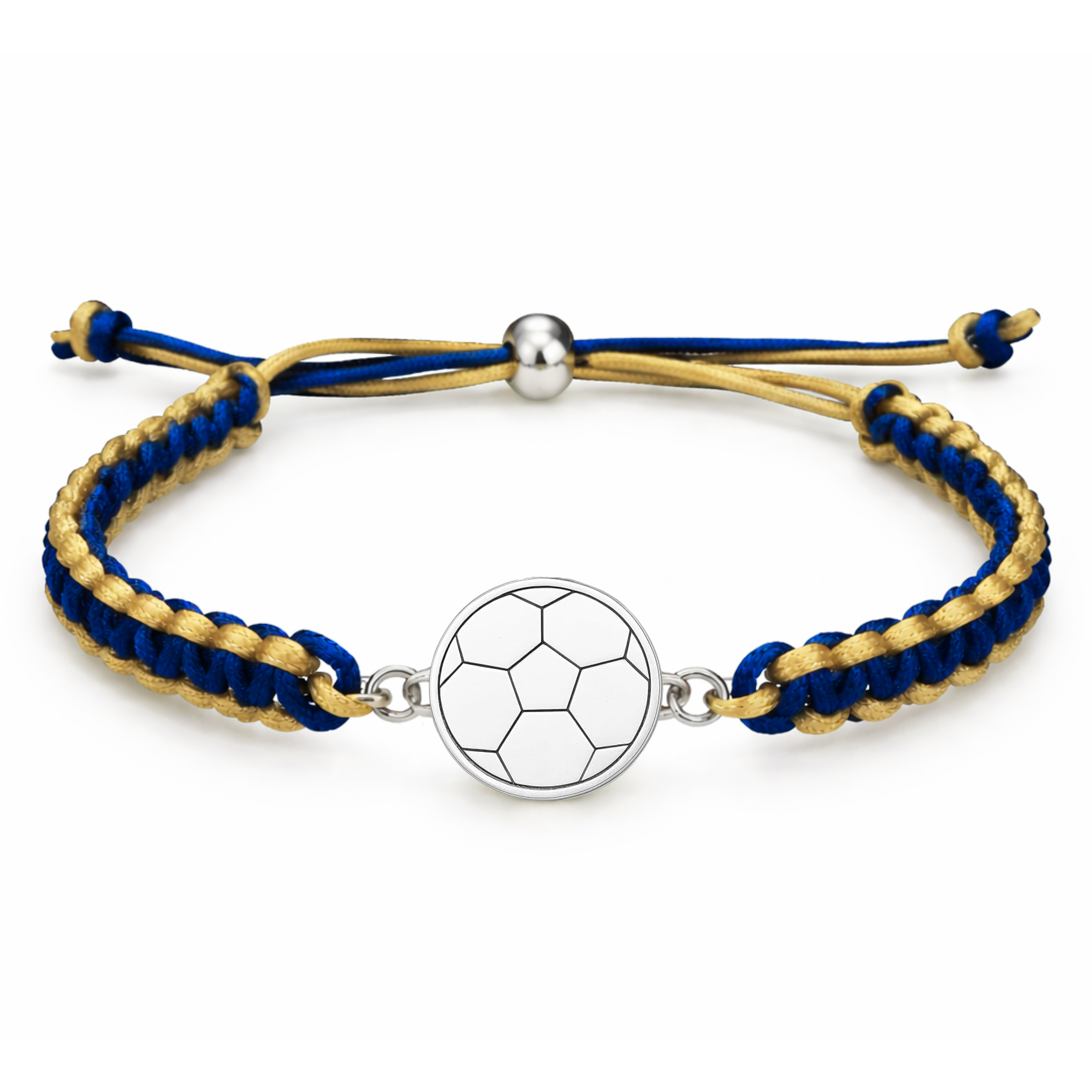 Multi Colored Soccer Bracelet - Pick Colors & Charms