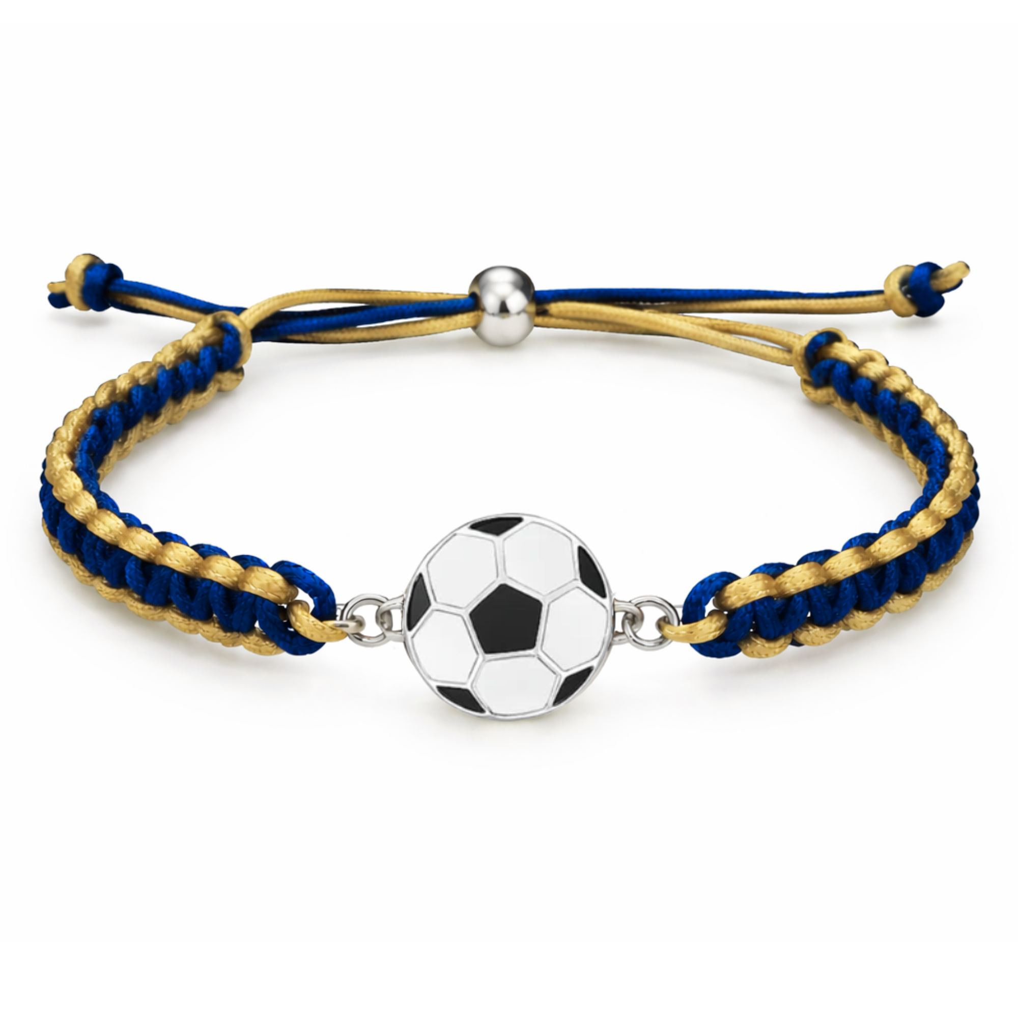 Multi Colored Soccer Bracelet - Pick Colors & Charms