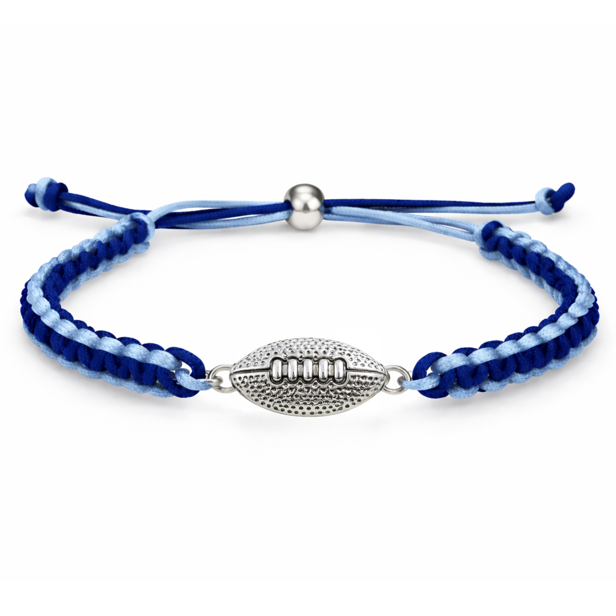 Multi Colored Football Rope Bracelet - Pick Color