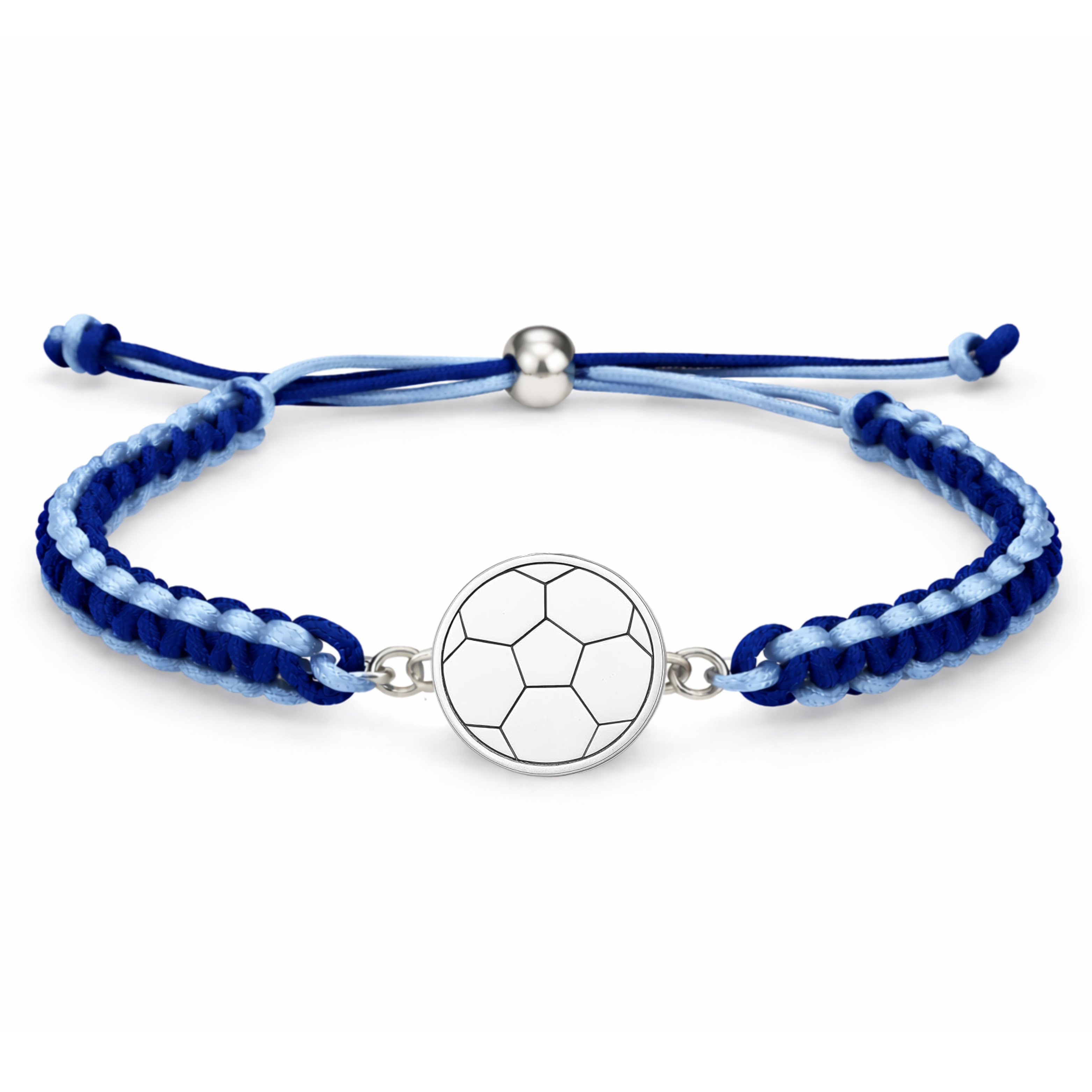 Multi Colored Soccer Bracelet - Pick Colors & Charms