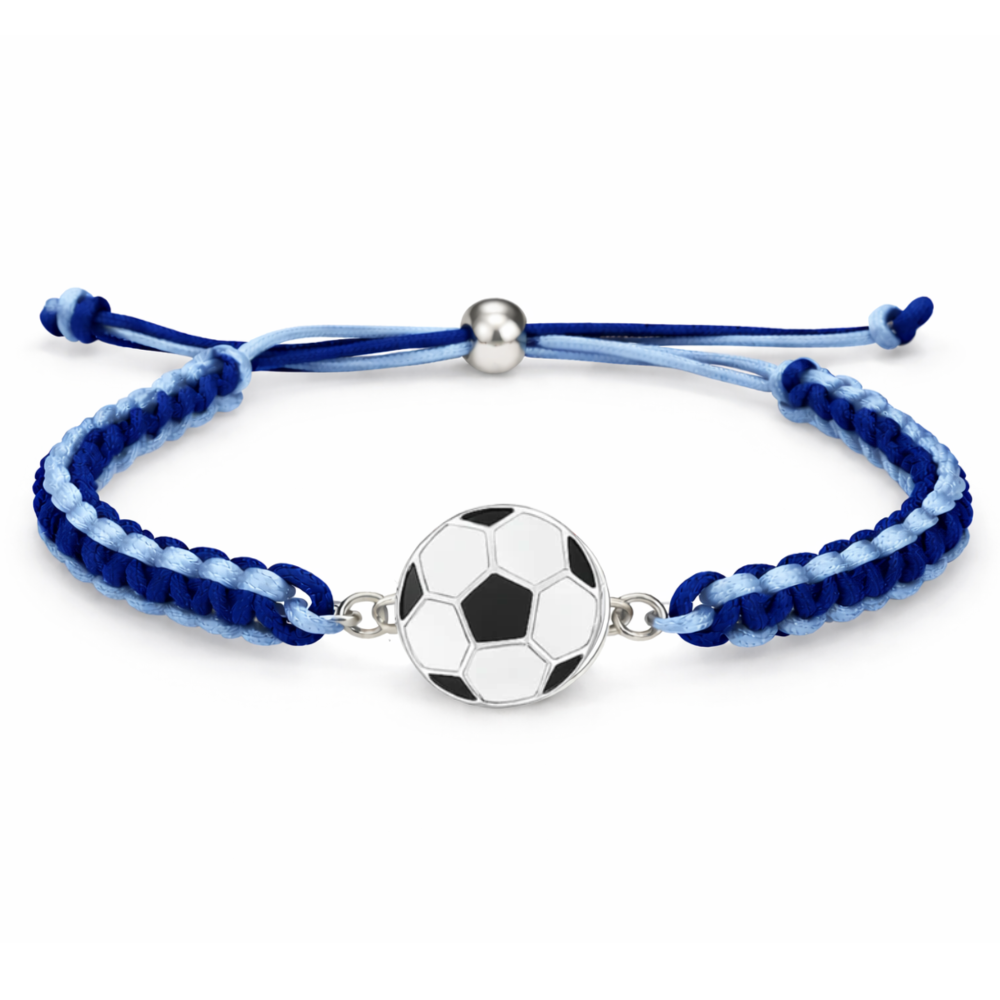 Multi Colored Soccer Bracelet - Pick Colors & Charms
