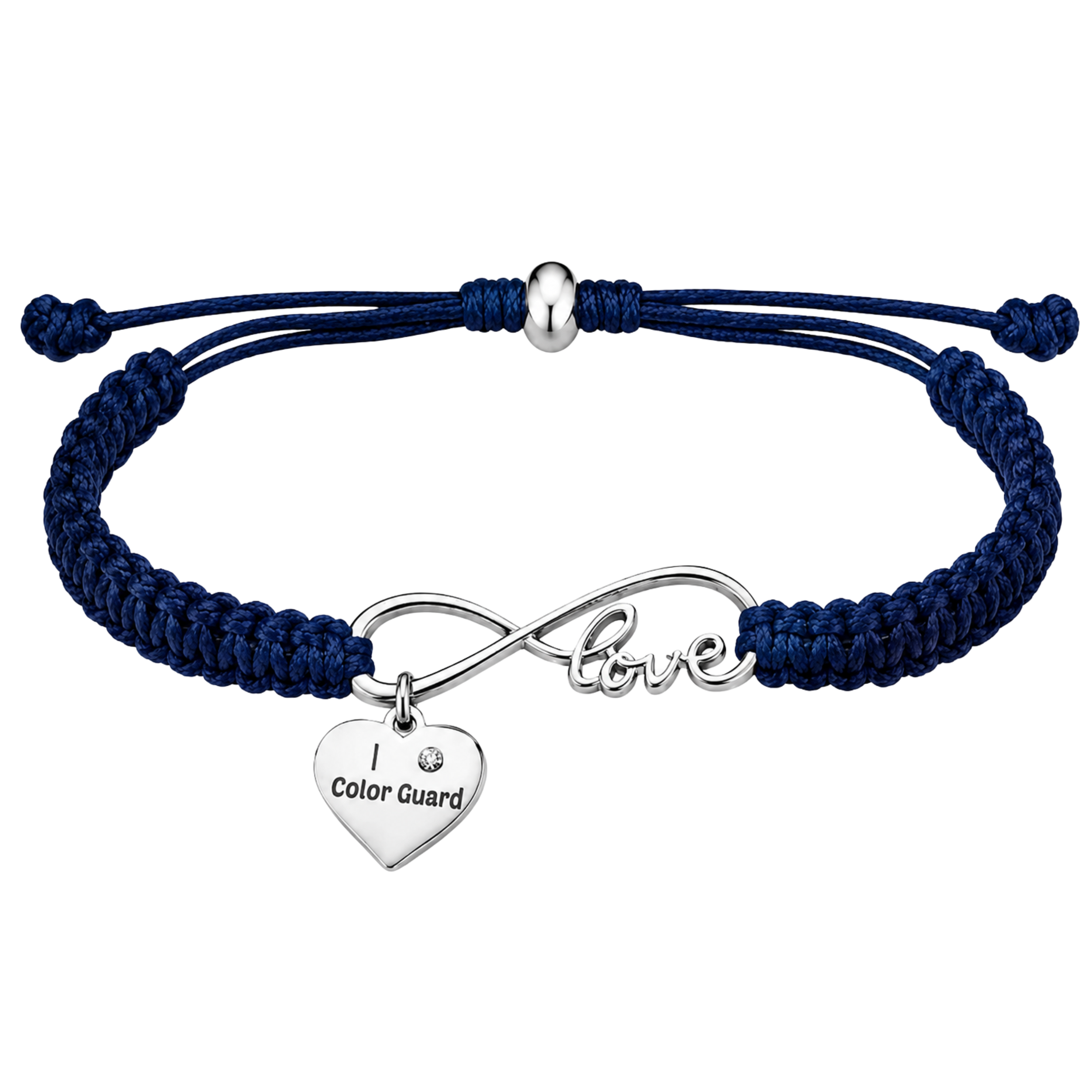 Color Guard Love Infinity Rope Bracelet - Pick Color