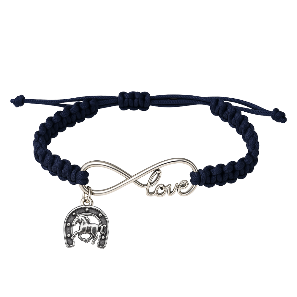 Horse Infinity Rope Bracelet - Pick Charm