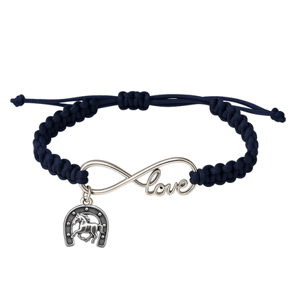 Horse Infinity Rope Bracelet - Pick Charm