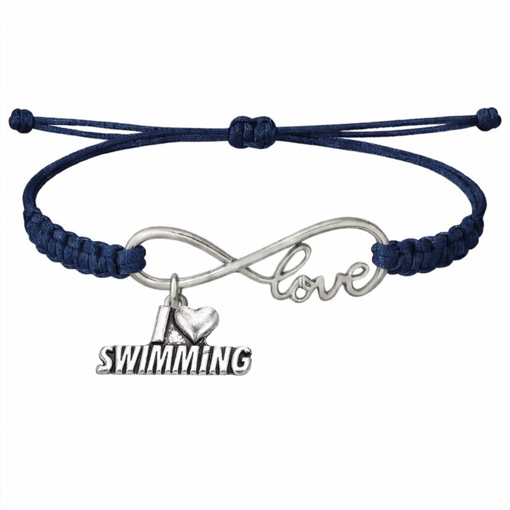 Swimming Adjustable Rope Bracelet - Pick Charm