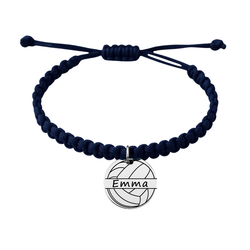 Personalized Volleyball Rope Bracelet