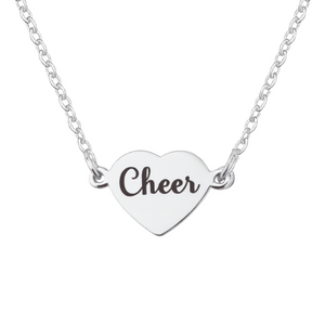 Cheer Connector Heart Necklace