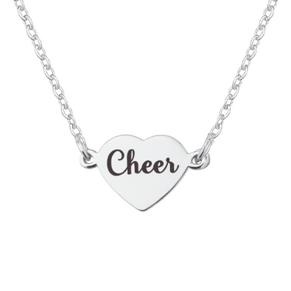 Cheer Connector Heart Necklace