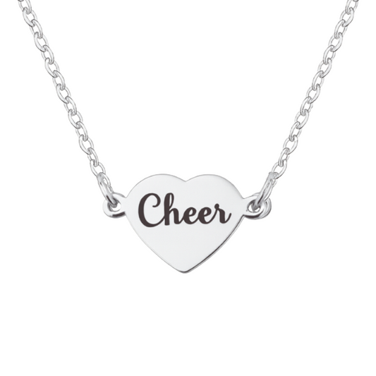 Cheer Connector Heart Necklace