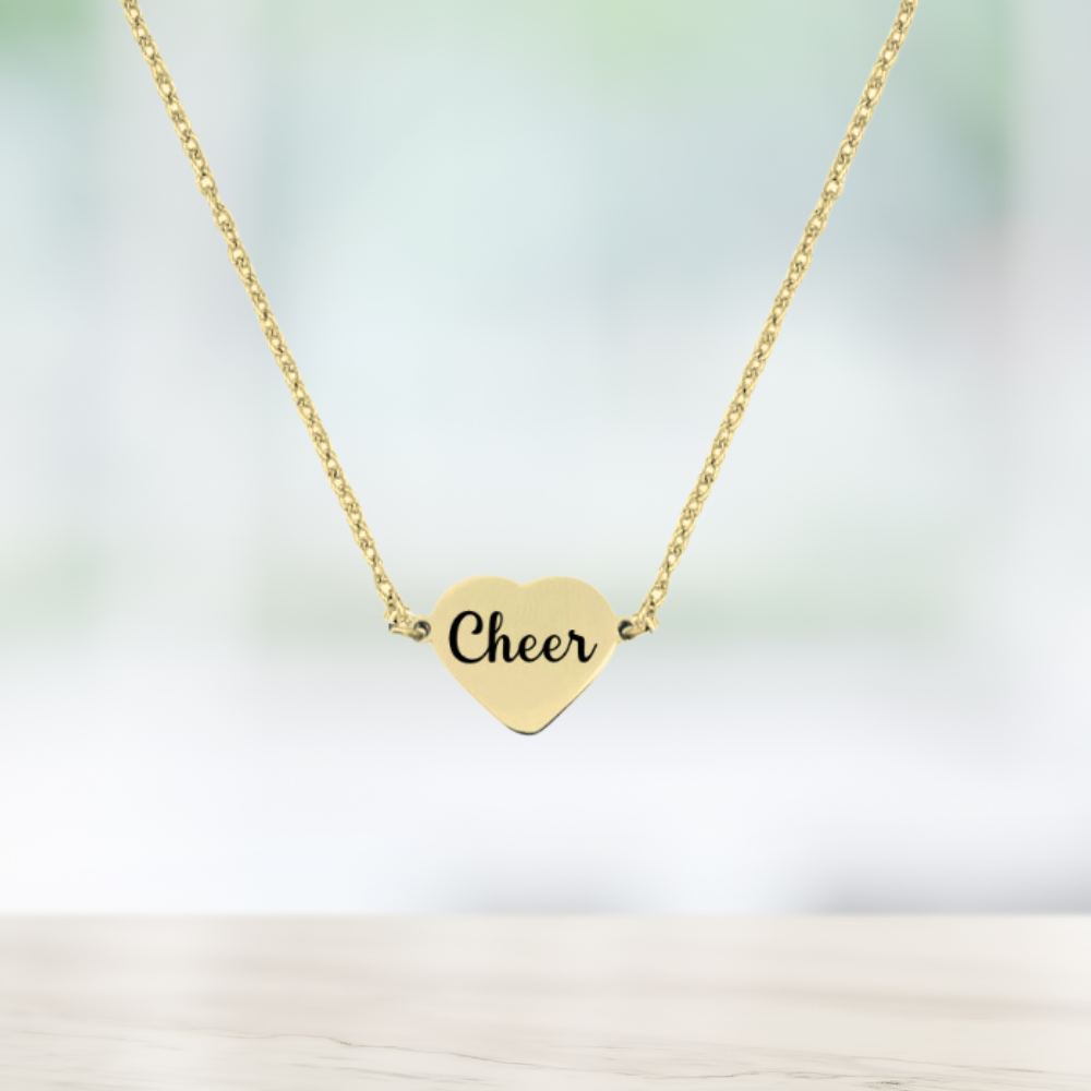 Cheer Connector Heart Necklace