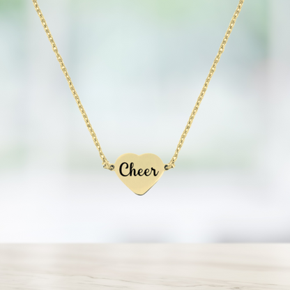 Cheer Connector Heart Necklace