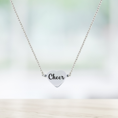 Cheer Connector Heart Necklace