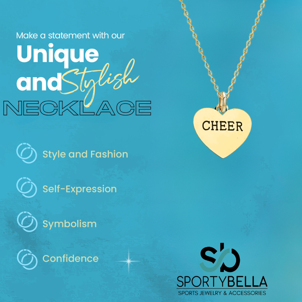 Cheer Heart Necklace - Pick Color