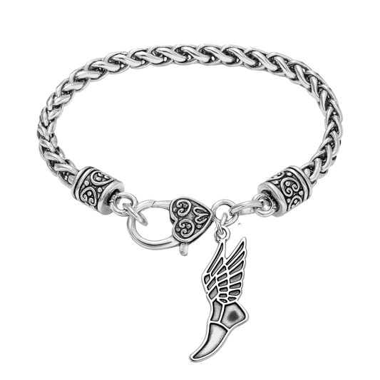 Track and Field Shoe Charm Bracelet