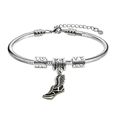 Track and Field Love Charm Bracelet