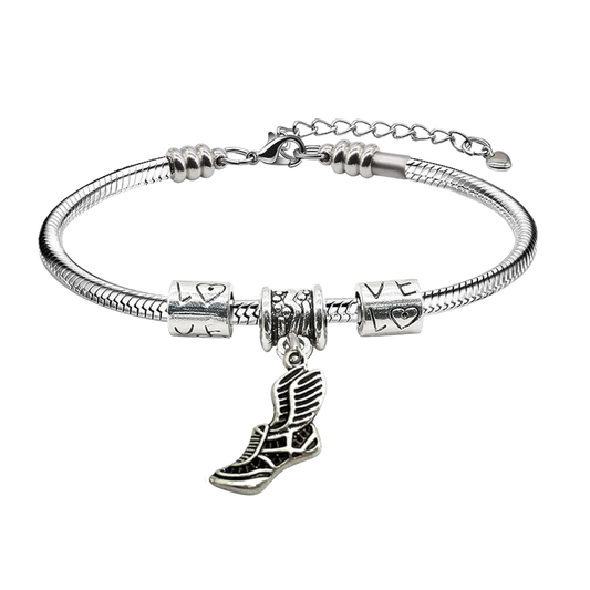 Track and Field Love Charm Bracelet