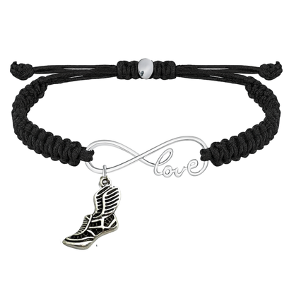 Runner Love Infinity Rope Bracelet - Pick Color & Charm