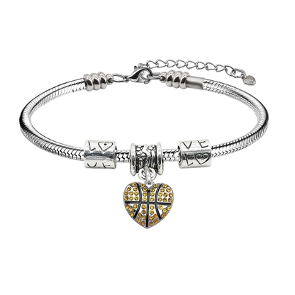Basketball Love Charm Bracelet