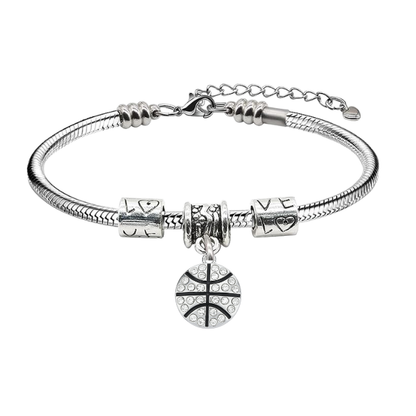 Basketball Love Charm Bracelet