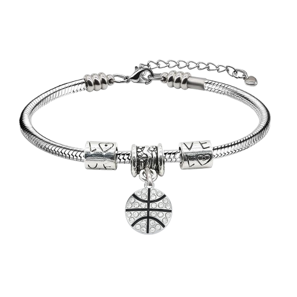 Basketball Love Charm Bracelet