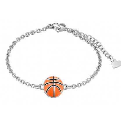 Basketball Charm Chain Bracelet